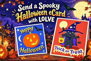 Send a Spooky Halloween ecard with LOLVE - LOLVE Gift