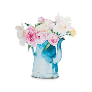 Spring Blue Flower Pot eCard by Enya Todd