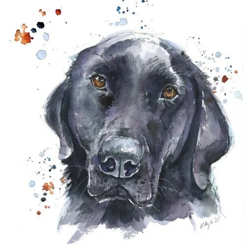 Hugo the Labrador cute ecard